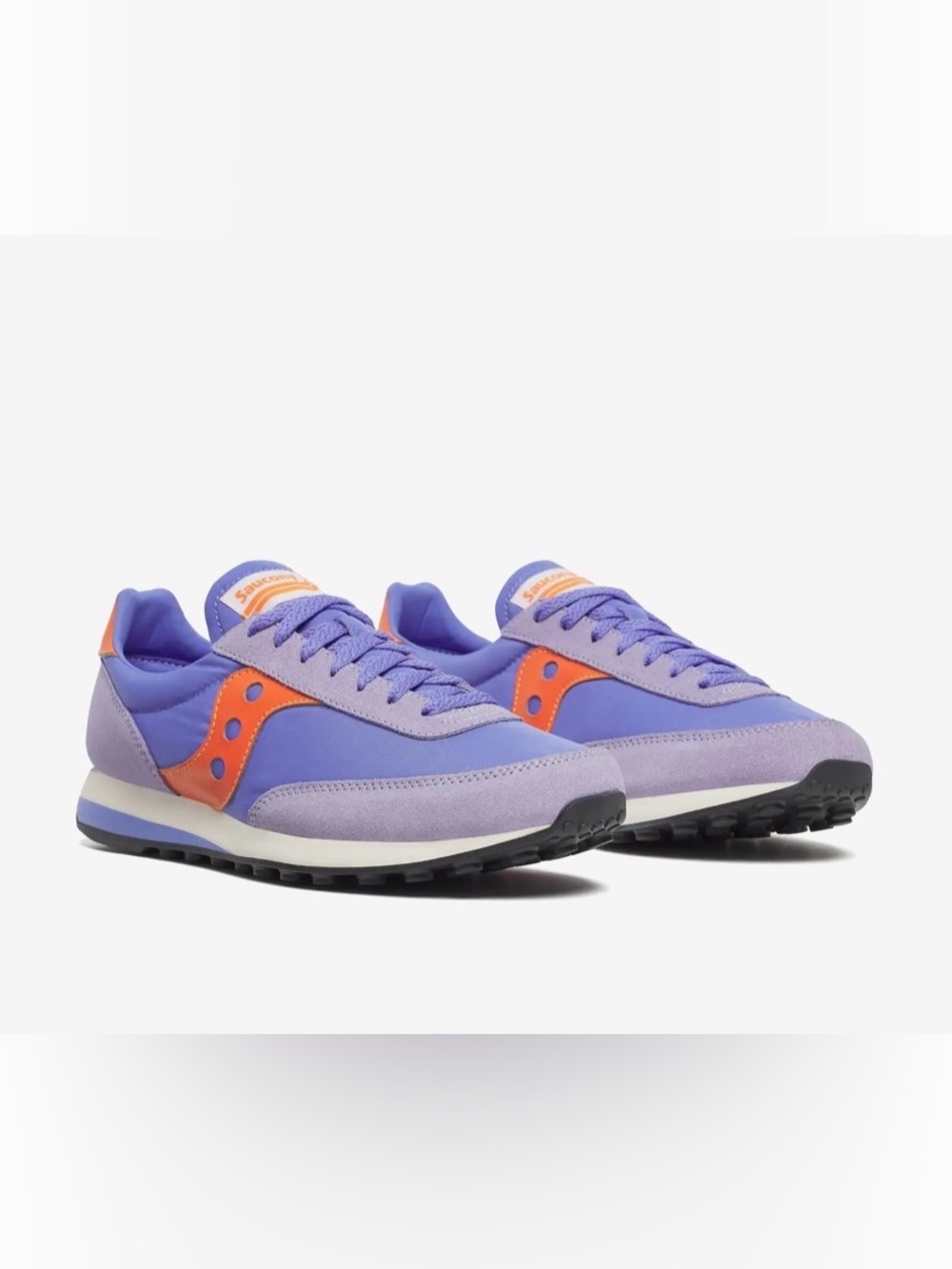 Saucony Trainer 80 Sneakers Purple/Orange S70884-22 Men 12 / Women 13.5 NIB